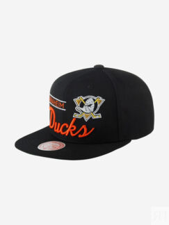 Бейсболка с прямым козырьком MITCHELL NESS 6HSSLD21213-ADUBLCK Anaheim Duck