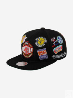 Бейсболка с прямым козырьком MITCHELL NESS HMUS5137-WESYYPPPBLCK NBA (черны