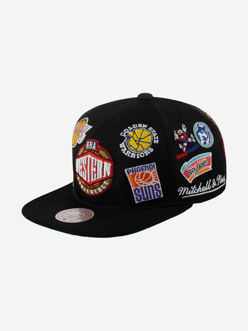 Бейсболка с прямым козырьком MITCHELL NESS HMUS5137-WESYYPPPBLCK NBA (черны 59-065XDOXM4K-09 фото 1