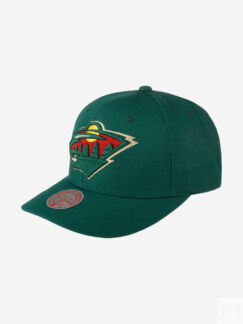 Бейсболка MITCHELL NESS HHSS5370-MWIYYPPPHNGN Minnesota Wild NHL (зеленый),