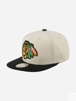 Бейсболка с прямым козырьком MITCHELL NESS 6HSSSH22085-CBHOFWH Chicago Blac