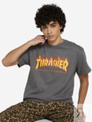 Футболка мужская Thrasher Flame Logo, Серый 311019TRR-CHARCOAL фото 1