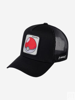 Бейсболка с сеточкой CAPSLAB CL/PKM/1/POK1 Pokemon Pokeball (черный), Черны