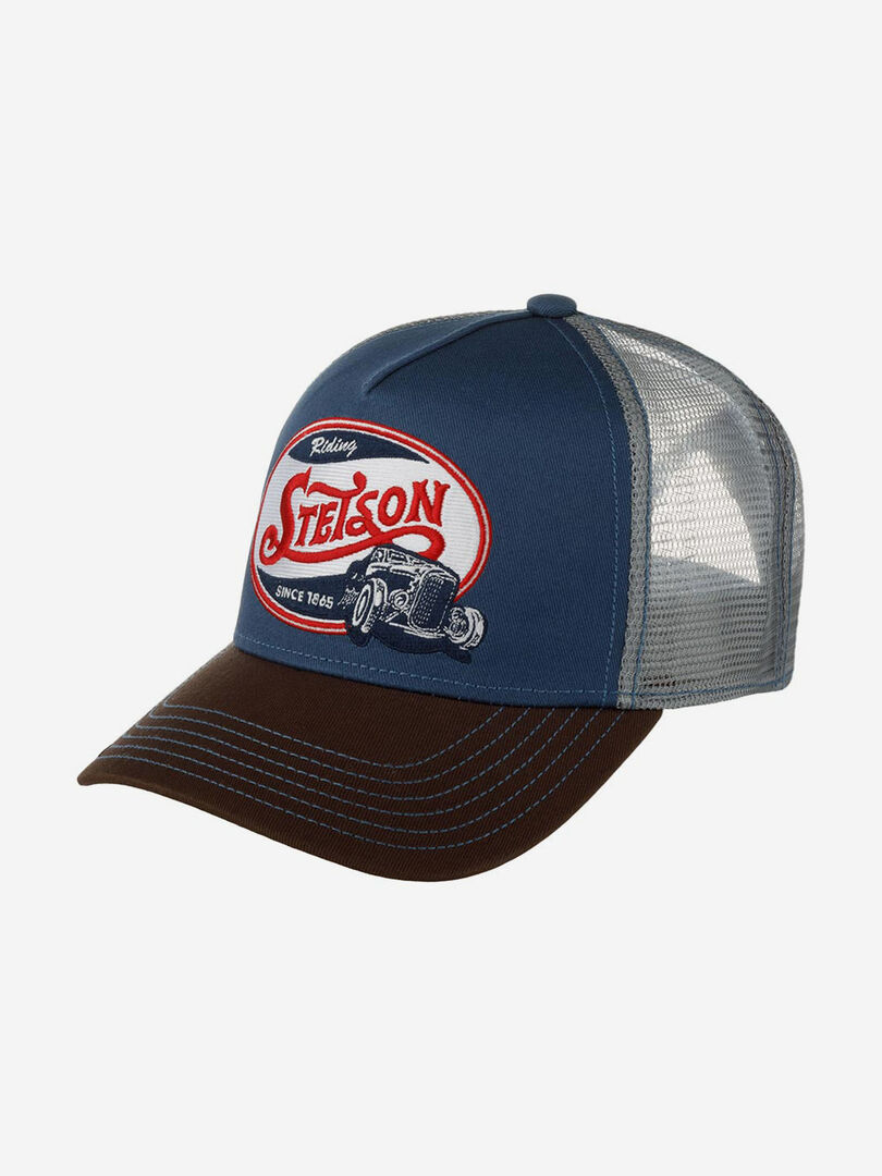 Бейсболка с сеточкой STETSON 7761120 TRUCKER CAP RIDING HOT ROD (синий), Си 02-793XDOXS9Z-06 фото 1