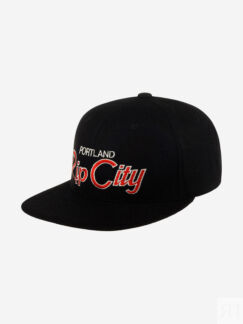 Бейсболка с прямым козырьком HOOD 100-MWL003-OR003-BK Rip City, OR (черный)