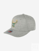 Бейсболка MITCHELL NESS HHSS3273-MBUYYPPPGYHT Milwaukee Bucks NBA (серый), 59-100XDOXM4K-01 фото 1