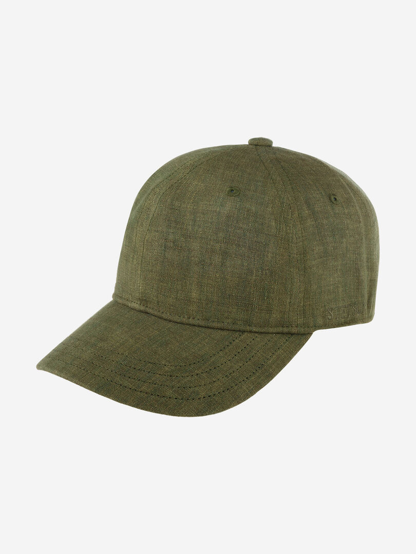 Бейсболка STETSON 7713101 BASEBALL CAP LINEN (оливковый), Мультицвет 02-671XDOXS9Z-03 фото 1