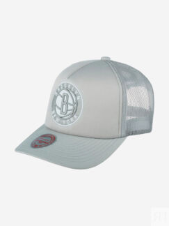 Бейсболка MITCHELL NESS 5HSSLD21131-BNEGREY Brooklyn Nets NBA (серый), Серы