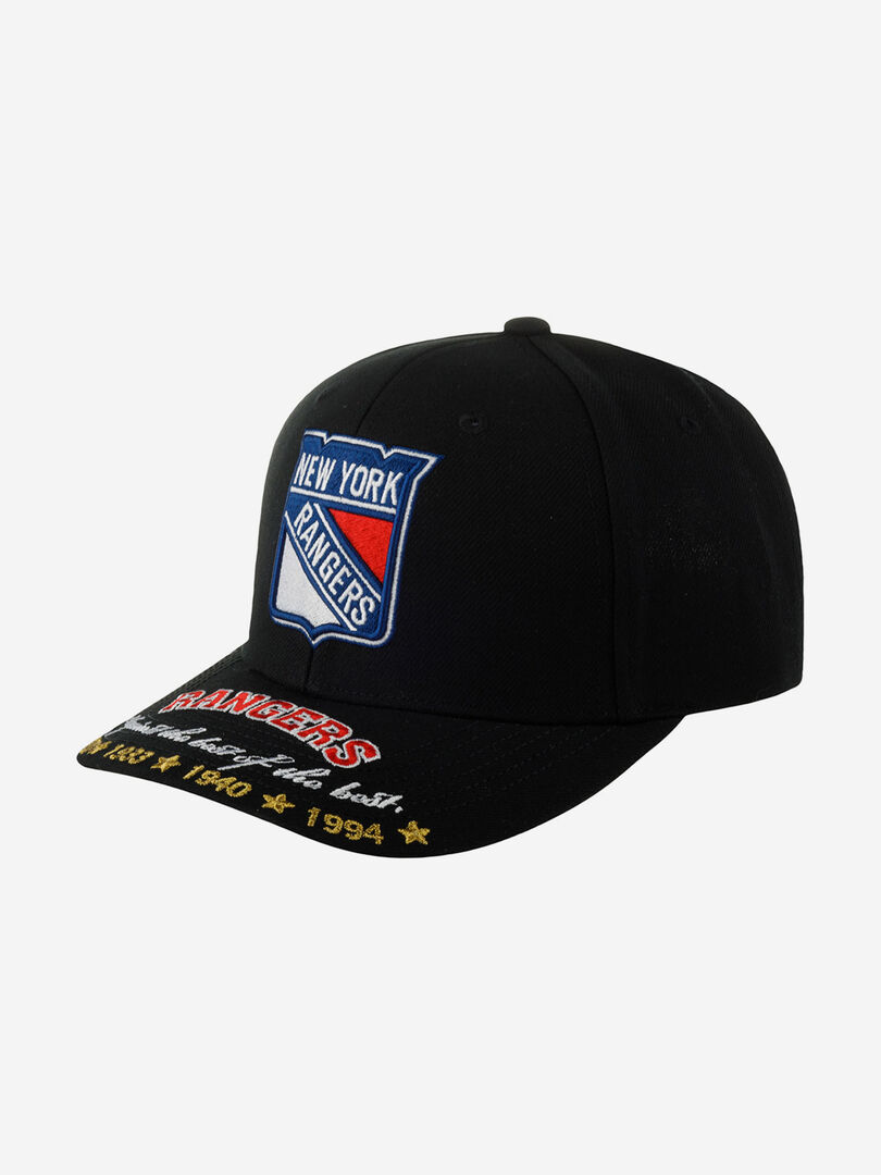 Бейсболка MITCHELL NESS HHSS6565-NYAYYPPPBLCK New York Rangers NHL (черный) 59-044XDOXM4K-09 фото 1