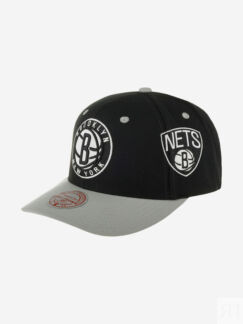 Бейсболка MITCHELL NESS HHSS7310-BNEYYPPPBLCK Brooklyn Nets NBA (черный), Ч