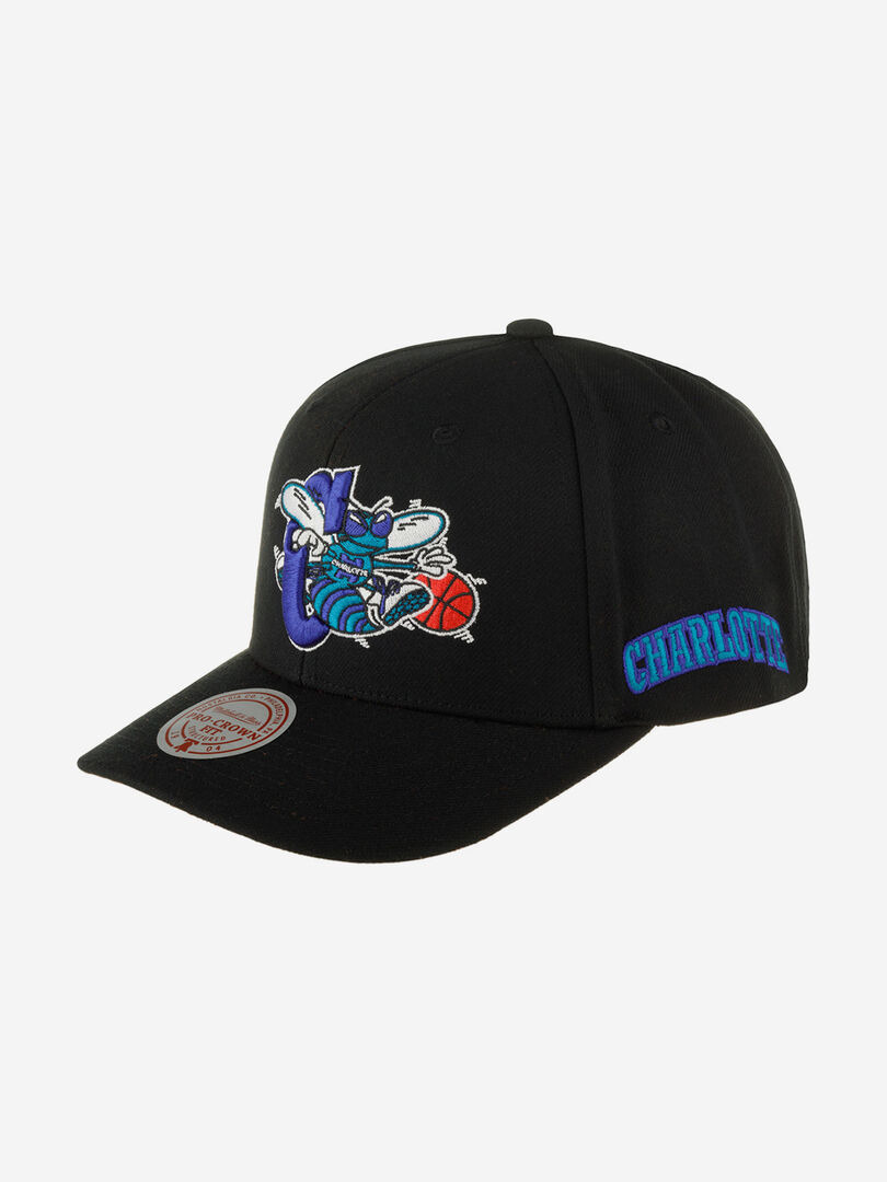 Бейсболка MITCHELL NESS HHSS6278-CHOYYPPPBLCK Charlotte Hornets NBA (черный 59-185XDOXM4K-09 фото 1