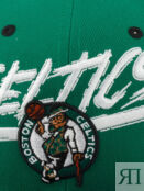 Бейсболка с прямым козырьком MITCHELL NESS HHSS5732-BCEYYPPPGNBK Boston Cel 59-125XDOXM4K-33 фото 5