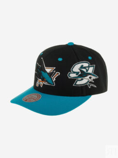 Бейсболка MITCHELL NESS HHSS7311-SJSYYPPPBLCK San Jose Sharks NHL (черный),