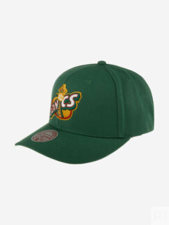 Бейсболка MITCHELL NESS HP8012-SSUGREEN Seattle Supersonics NBA (зеленый),