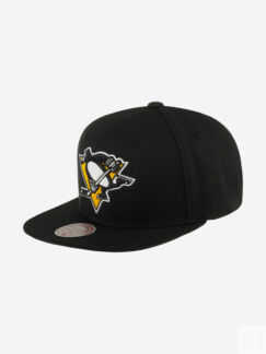 Бейсболка с прямым козырьком MITCHELL NESS HHSS6743-PPEYYPPPBLCK Pittsburgh