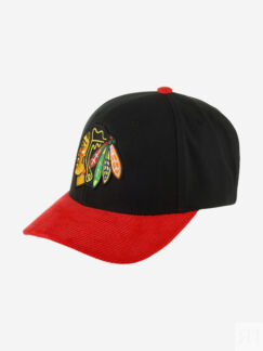 Бейсболка MITCHELL NESS HP7974-CBHBLCK Chicago Blackhawks NHL (черный), Чер