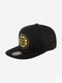 Бейсболка с прямым козырьком MITCHELL NESS HHSS6743-BBNYYPPPBLCK Boston Bru