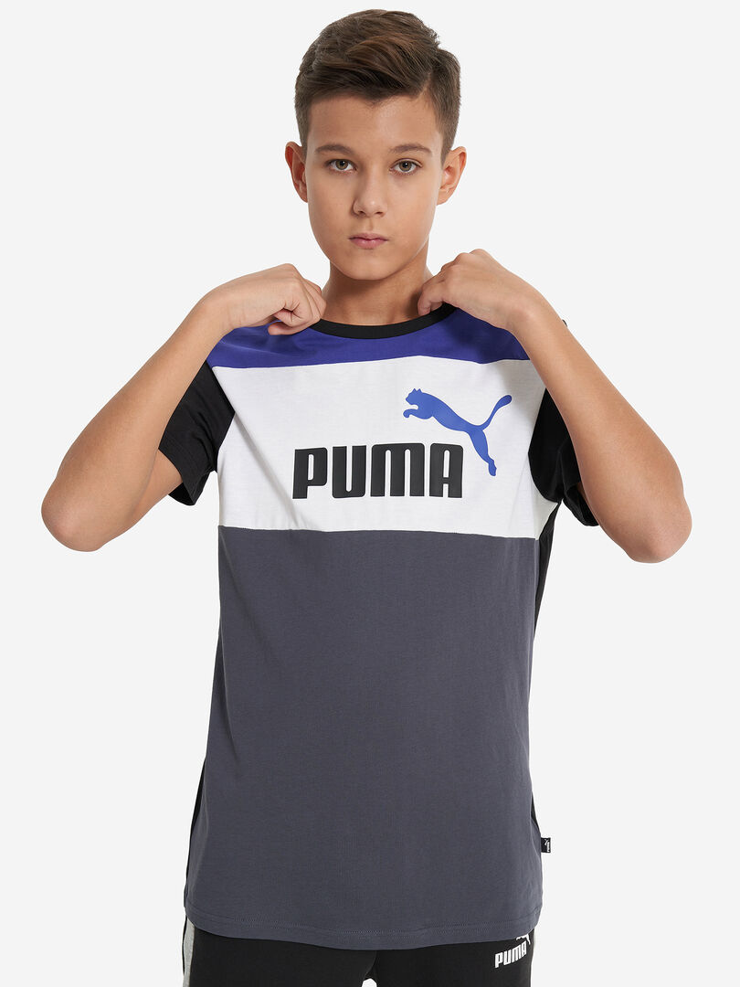 Футболка для мальчиков PUMA ESS+ Block, Черный 679716P0P-01 фото 1