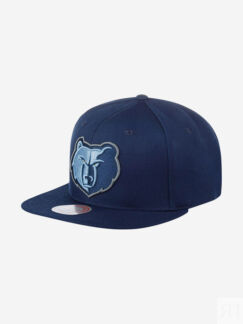 Бейсболка с прямым козырьком MITCHELL NESS HHSS3256-MGRYYPPPBLUE Memphis Gr