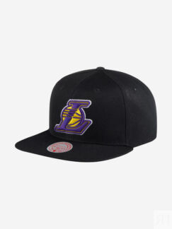 Бейсболка с прямым козырьком MITCHELL NESS 6HSSJS19078-LALBLCK Los Angeles