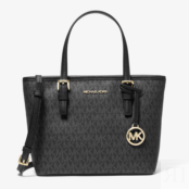 Сумка Michael Michael Kors Jet Set Travel Extra-Small Logo, чёрный 35T9GTVT0B | Black фото 2