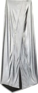 Юбка Loewe Midi Skirt 'Black/Silver', черный