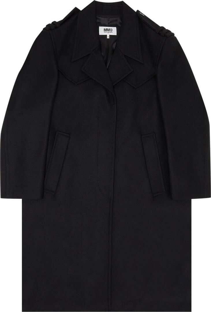 Пальто MM6 Maison Margiela Coat 'Black', черный S52AA0133 S52207 900 | Black фото 1