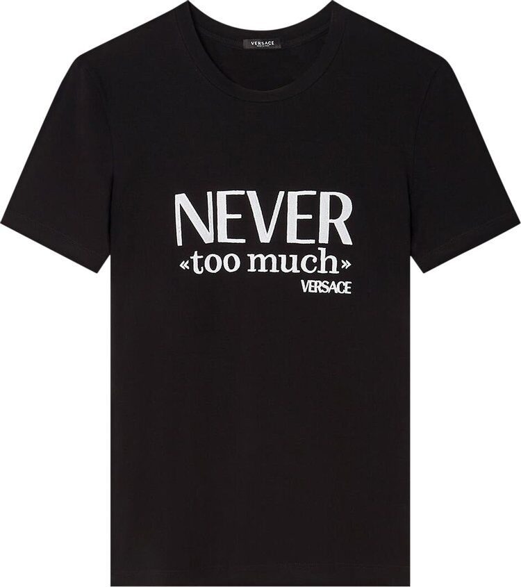 Футболка Versace T-Shirt 'Black', черный 1007528 1A05376 1B000 | Black фото 1