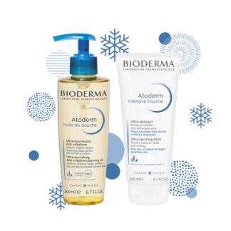 Косметика Bioderma Новогодний набор «Очищение + Уход для сухой атопичной ко