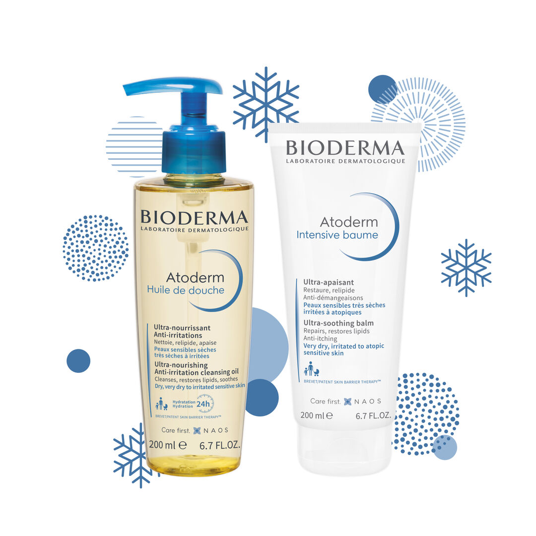 Косметика Bioderma Новогодний набор «Очищение + Уход для сухой атопичной ко NS011 фото 1