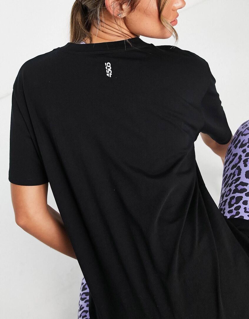 Черная хлопковая футболка оверсайз ASOS 4505 icon 118669969 фото 1