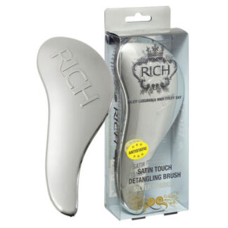 Satin Touch Detangling Brush Silver Sparkle Щетка для волос серебрянная RIC