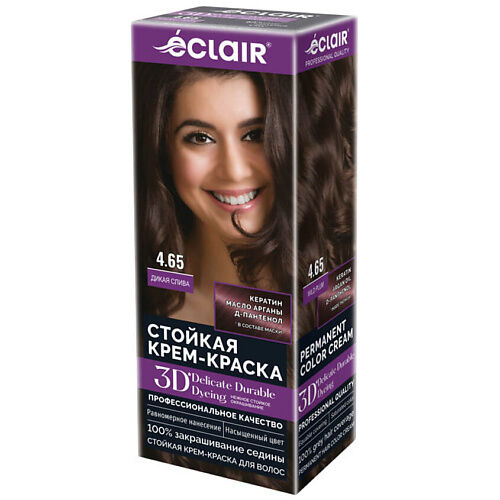ECLAIR Стойкая крем краска для волос 3D MPL308740 фото 1