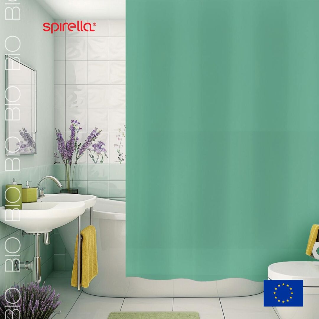 Штора для ванной комнаты Spirella Bio green 1020154 фото 1