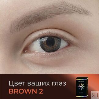 OKVISION Цветные контактные линзы OKVision Fusion color Brown 2 на 3 месяца