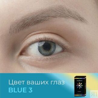 OKVISION Цветные контактные линзы OKVision Fusion color Blue 3 на 3 месяца