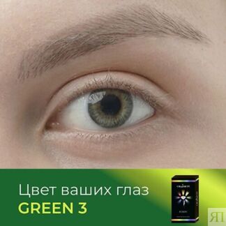 OKVISION Цветные контактные линзы OKVision Fusion color Green 3 на 3 месяца