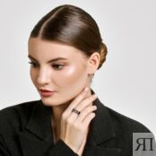 Серебряное кольцо с силиконом Новое время НРСР03511С 000-381702 фото 2