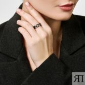 Серебряное кольцо с силиконом Новое время НРСР03511С 000-381702 фото 5