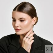 Серебряное кольцо с силиконом Новое время НРСР03454С 000-382172 фото 2