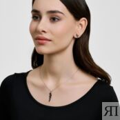 Серебряные серьги гвоздики с фианитами Золотые купола ЗК600159500205 000-387598 фото 5