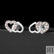 Серебряные серьги гвоздики с фианитами Liberty РЫ2787441 000-363401 фото 3