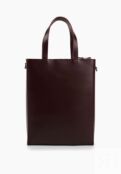 Женская кожаная сумка тоут бордовая A038 burgundy A038 burgundy фото 3