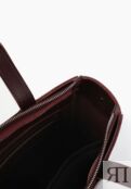Женская кожаная сумка тоут бордовая A038 burgundy A038 burgundy фото 4