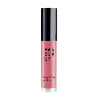 MAKE UP FACTORY Блеск для губ, 26 розовый соблазн / Plump & Care Gloss 4 мл