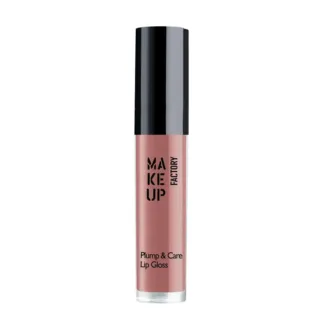 MAKE UP FACTORY Блеск для губ, 32 нюдовая мечта / Plump & Care Gloss 4 мл