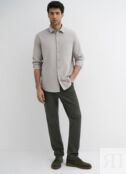 Базовые брюки Slim fit, Коричневый O`Stin MP6812O02-T6 фото 1