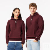Мужская хлопковая толстовка Lacoste с капюшоном фото 1