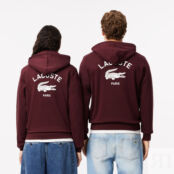 Мужская хлопковая толстовка Lacoste с капюшоном фото 2