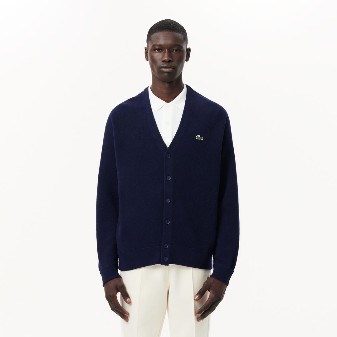 Мужской шерстяной кардиган Lacoste Relaxed Fit фото 1